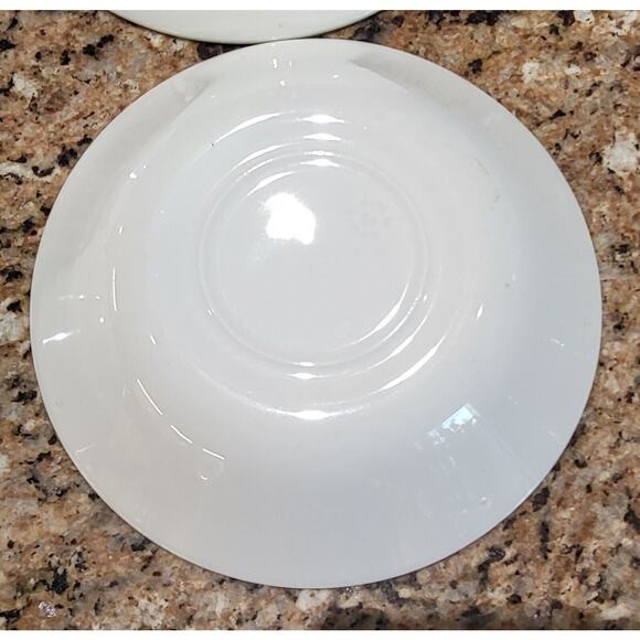 (4) Churchill Grape & Leaf Mosaic On Rim, Yellow Rim Coupe Soup Bowls - Picture 8 of 16